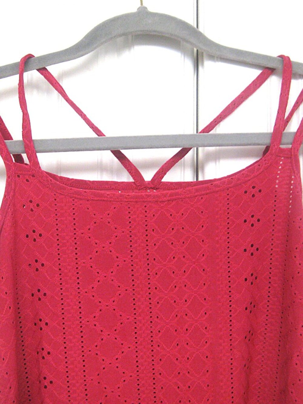 Spaghetti Straps Dress  Dark Raspberry  Large - Picture 3 of 6